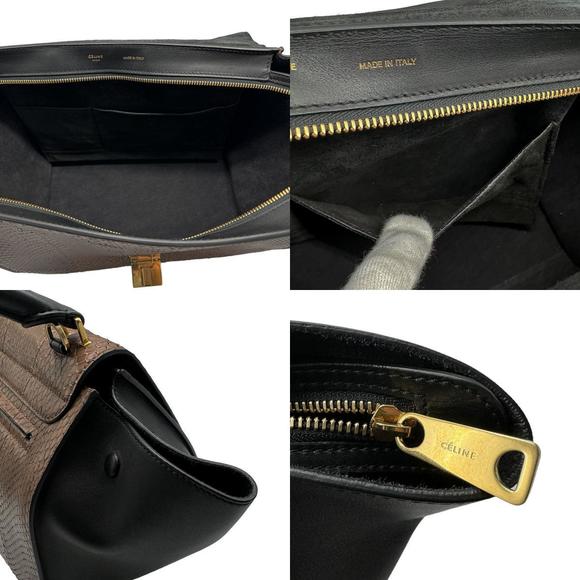 Celine Python Shoulder Bag Brown - Picture 4 of 5